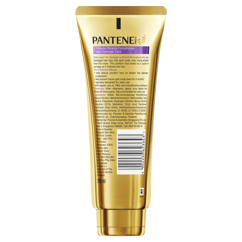 Pantene Pro-V Daily Total Damage Care 3 Minute Miracle Conditioner 150 ml